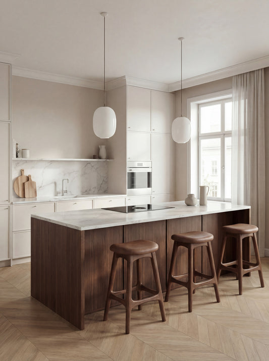 Ashwood Bar Stool Yuki with Seat Cushion