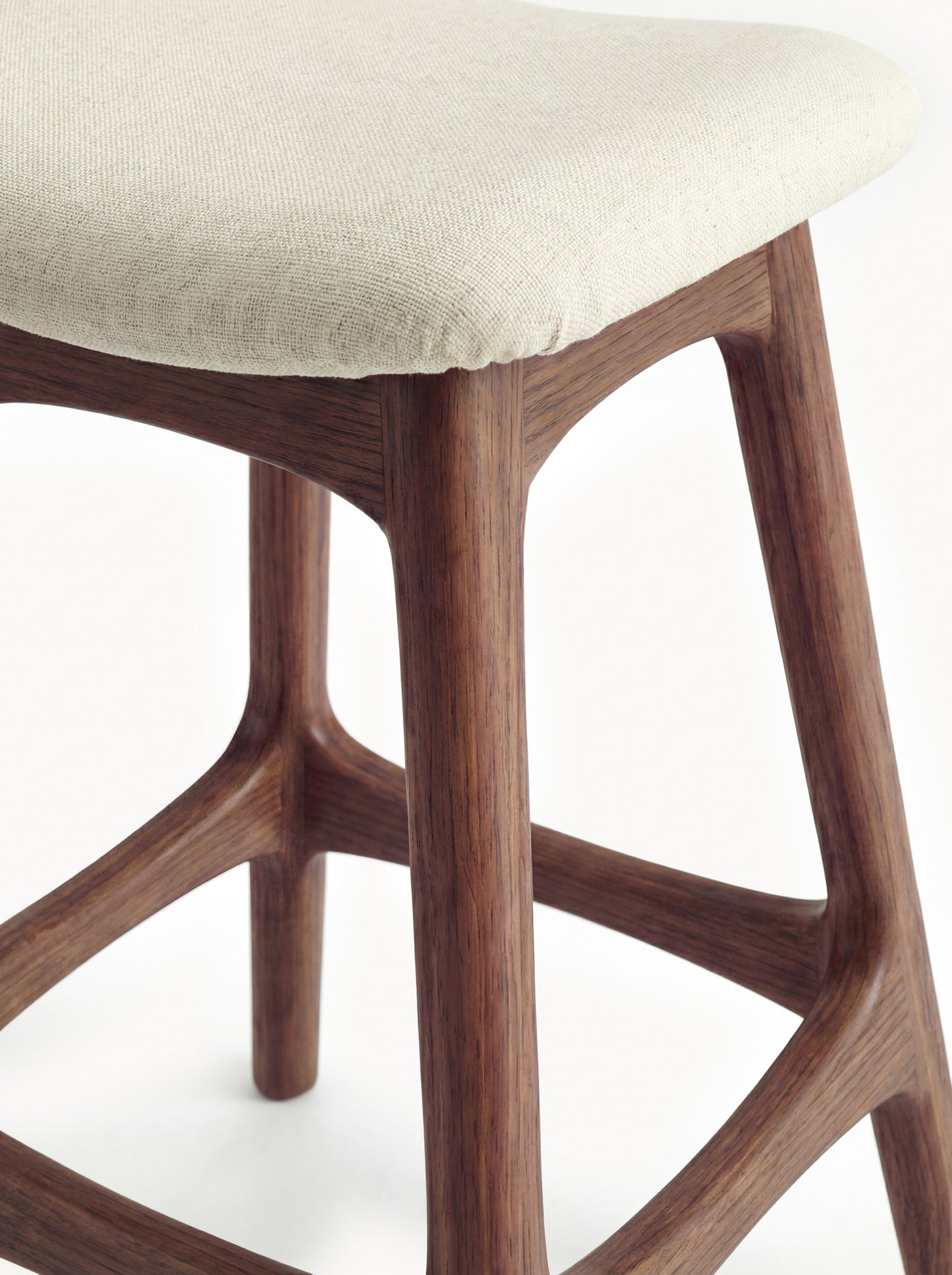 Ashwood Bar Stool Yuki with Seat Cushion