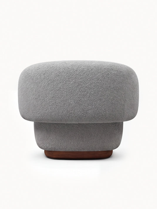 Lounge Chair Cocoon with Wooden Swivel Leg 360°