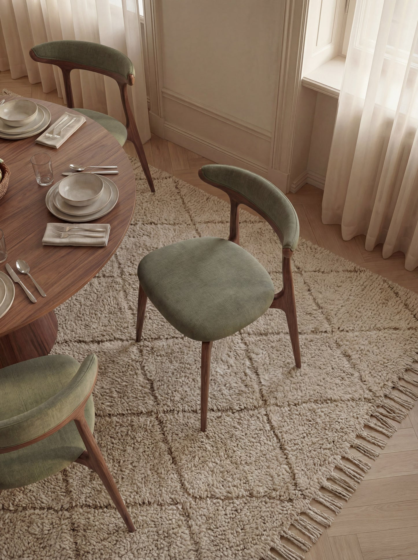Ashwood Dining Chair Cortina with Seat Cushion