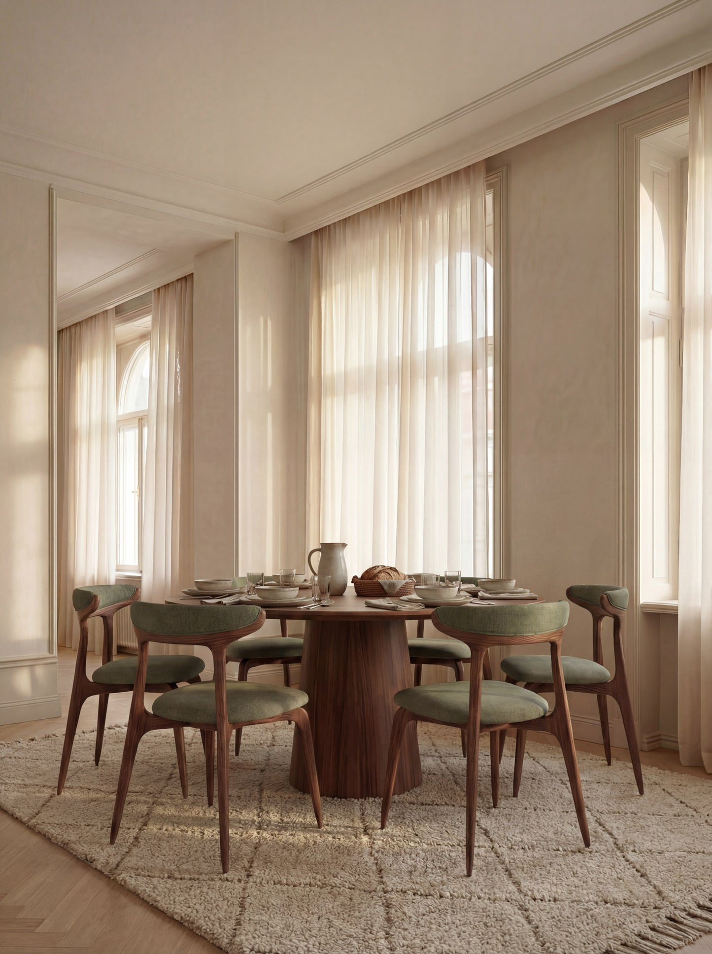 Ashwood Dining Chair Cortina with Seat Cushion