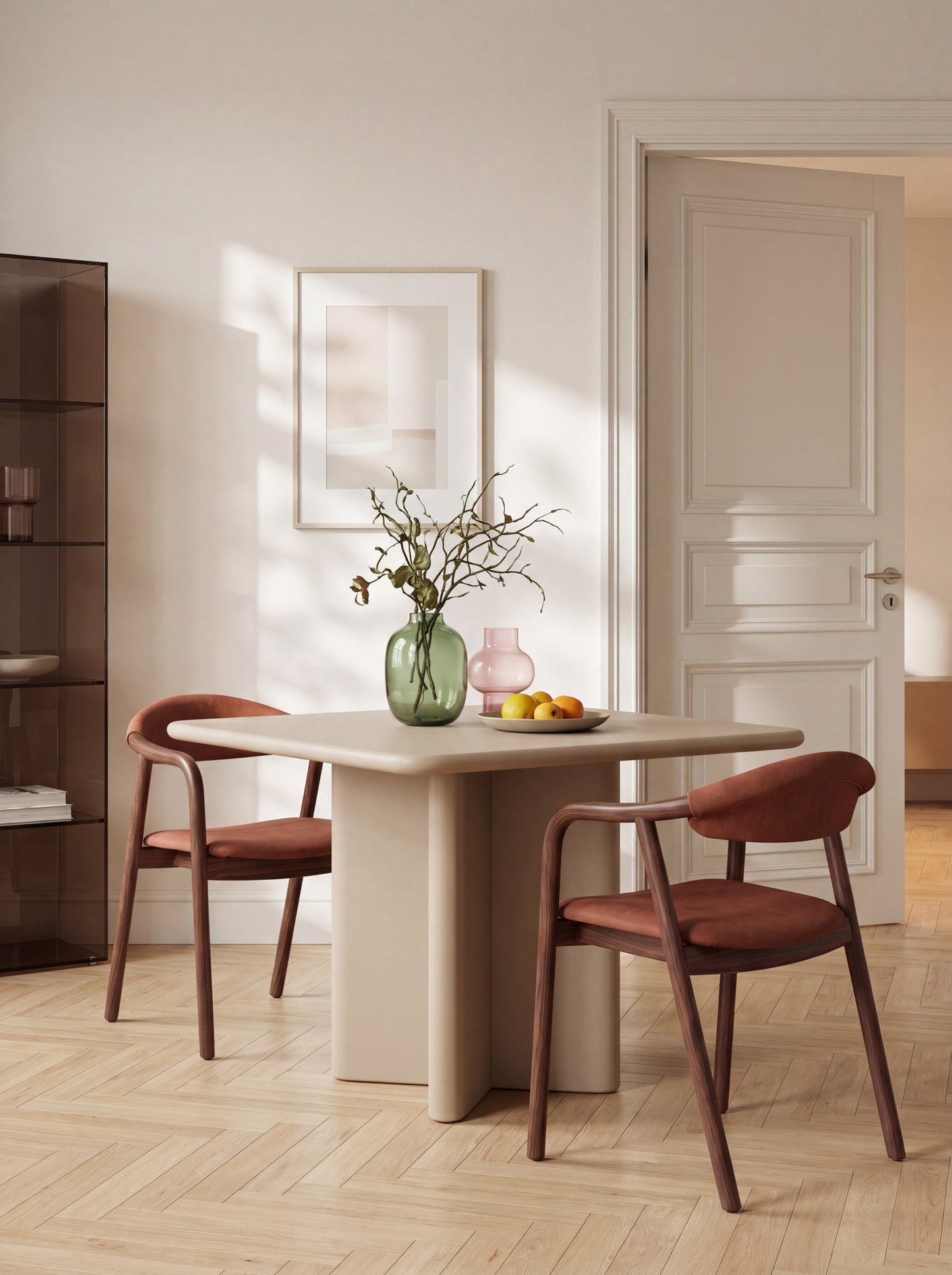 Ashwood Dining Armchair Novaro in Nubuck Leather