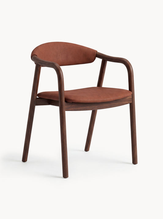 Ashwood Dining Armchair Novaro in Nubuck Leather