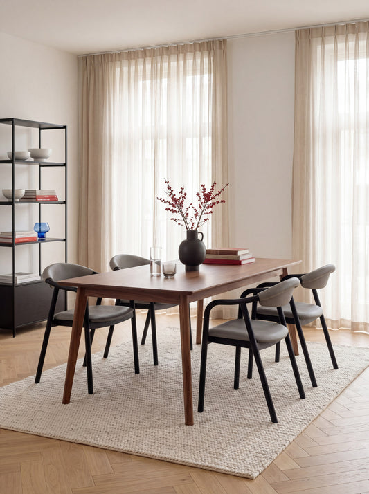 Ashwood Dining Armchair Novaro in Nubuck Leather
