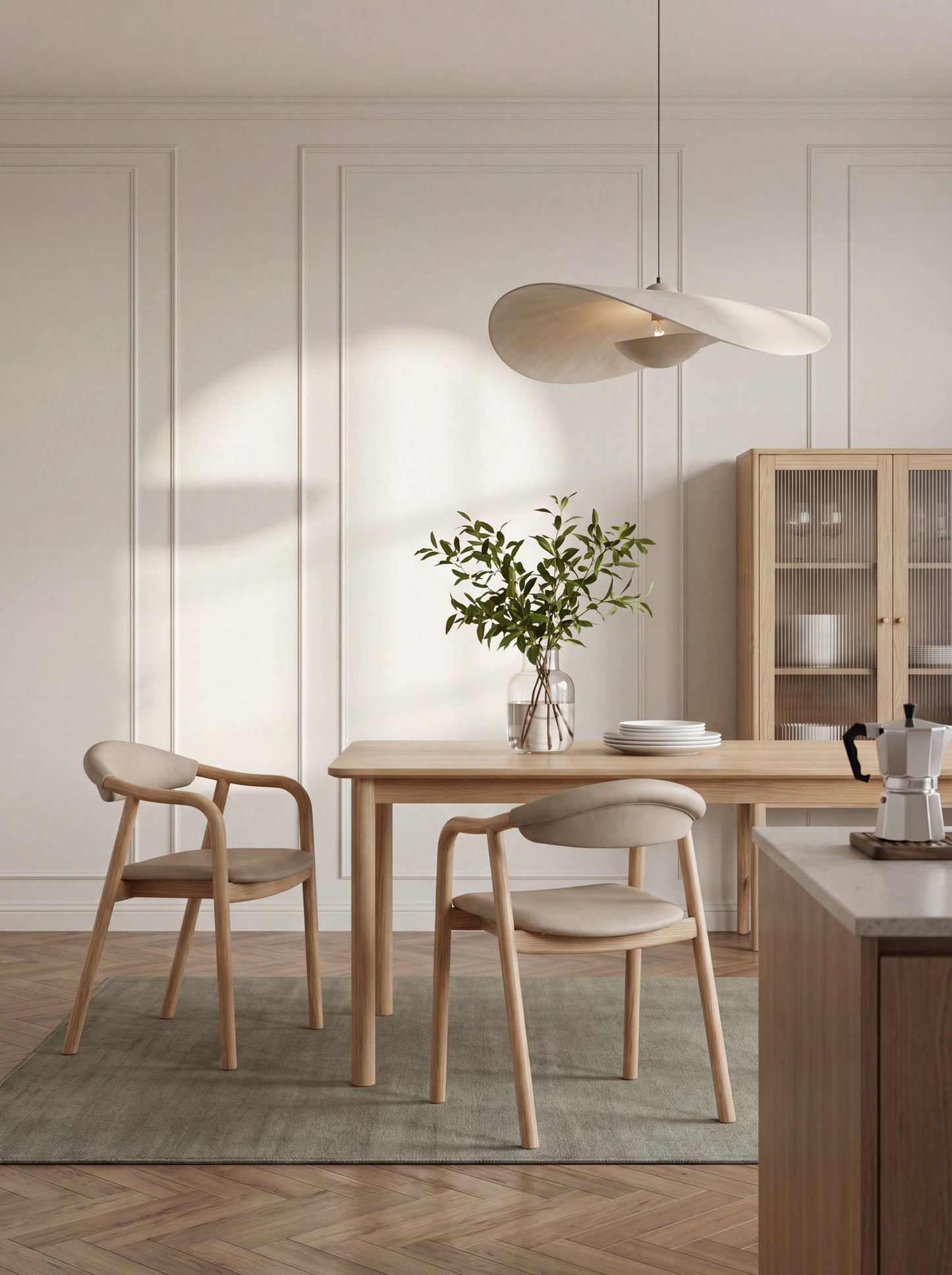 Ashwood Dining Armchair Novaro in Nubuck Leather