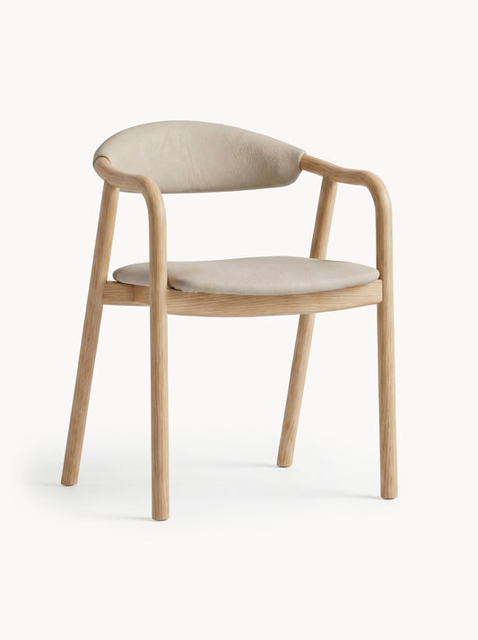 Ashwood Dining Armchair Novaro in Nubuck Leather