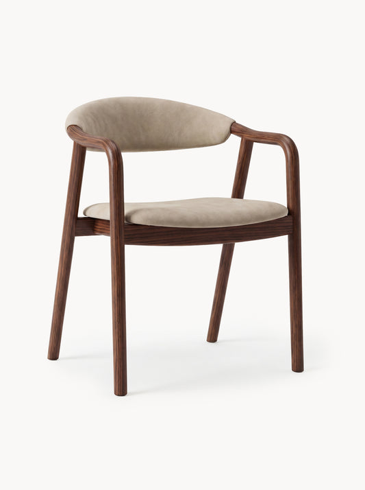 Ashwood Dining Armchair Novaro in Nubuck Leather