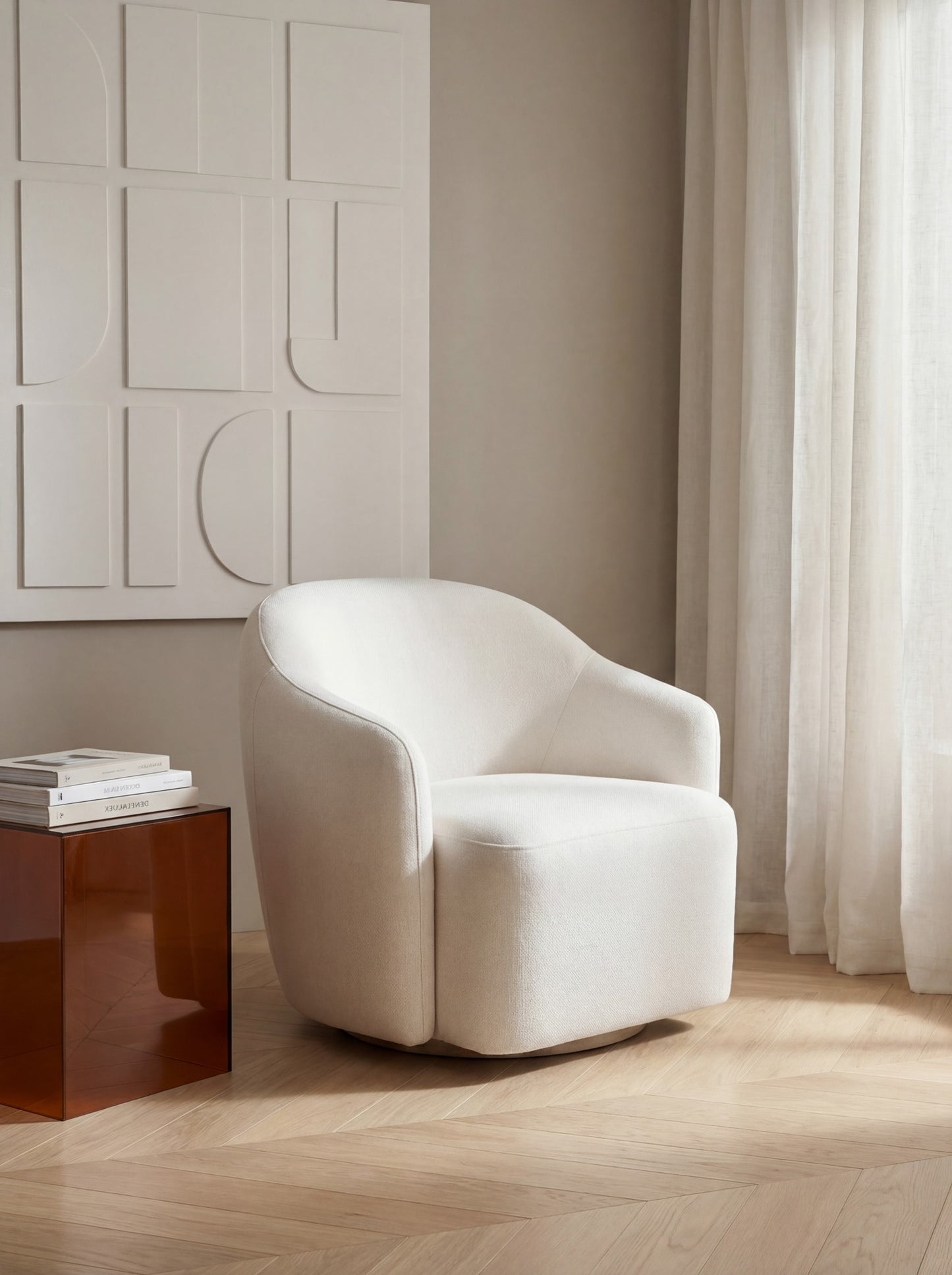 Lounge Chair Hoshi With Swivel Leg 360°