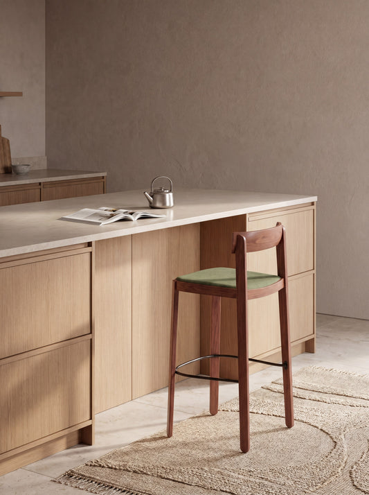 Ashwood Bar Stool Kairo with Seat Cushion
