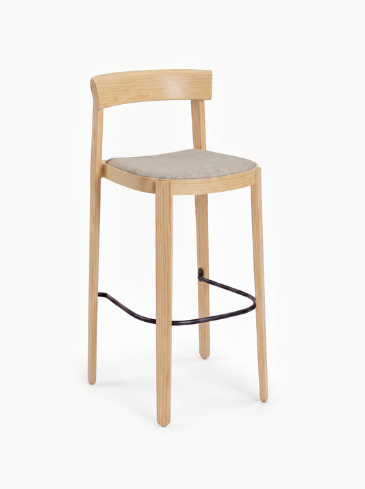 Ashwood Bar Stool Kairo with Seat Cushion