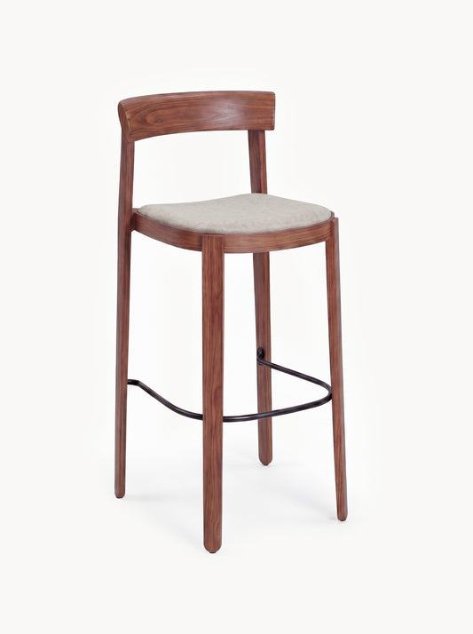 Ashwood Bar Stool Kairo with Seat Cushion