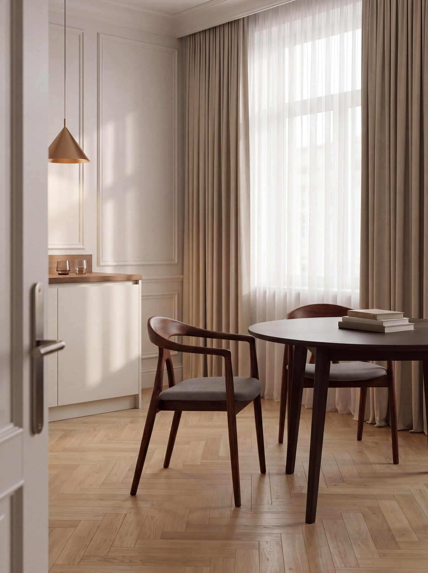 Ashwood Dining Armchair Sakuro with Seat Cushion