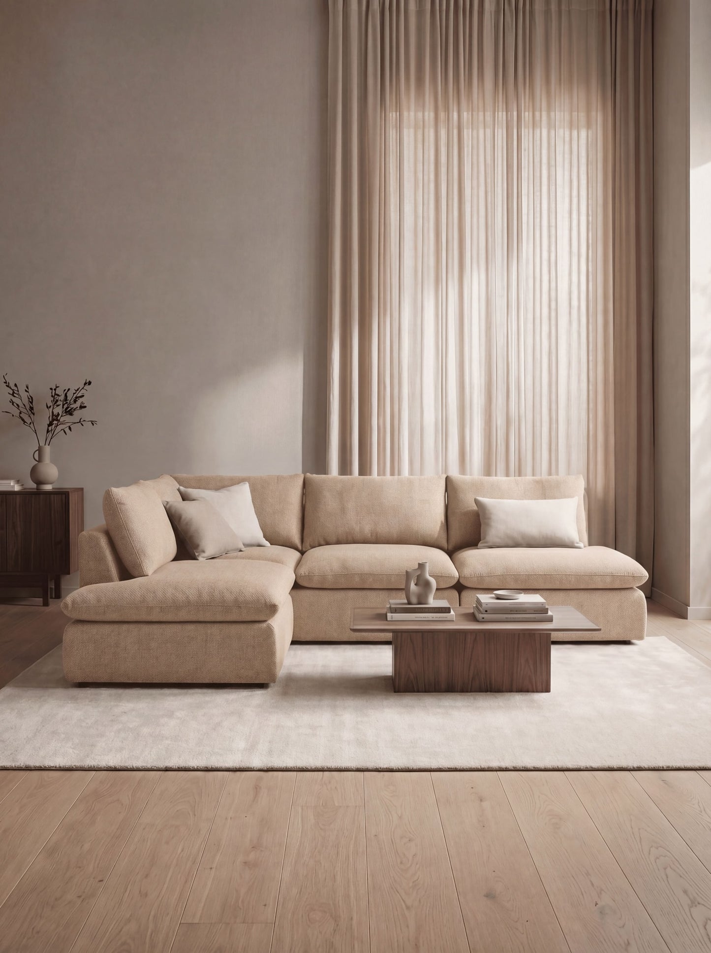 Modular Sofa Kuroda 4-Seat Open Corner Lounge