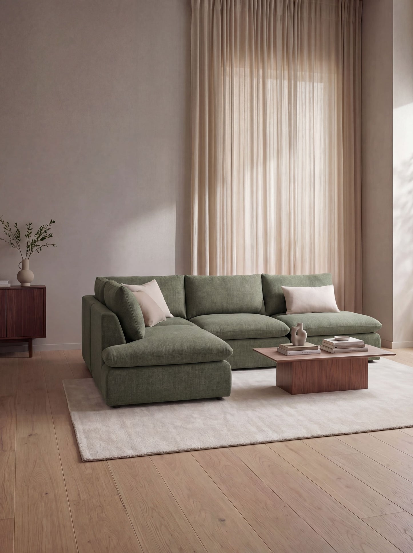Modular Sofa Kuroda 4-Seat Open Corner Lounge