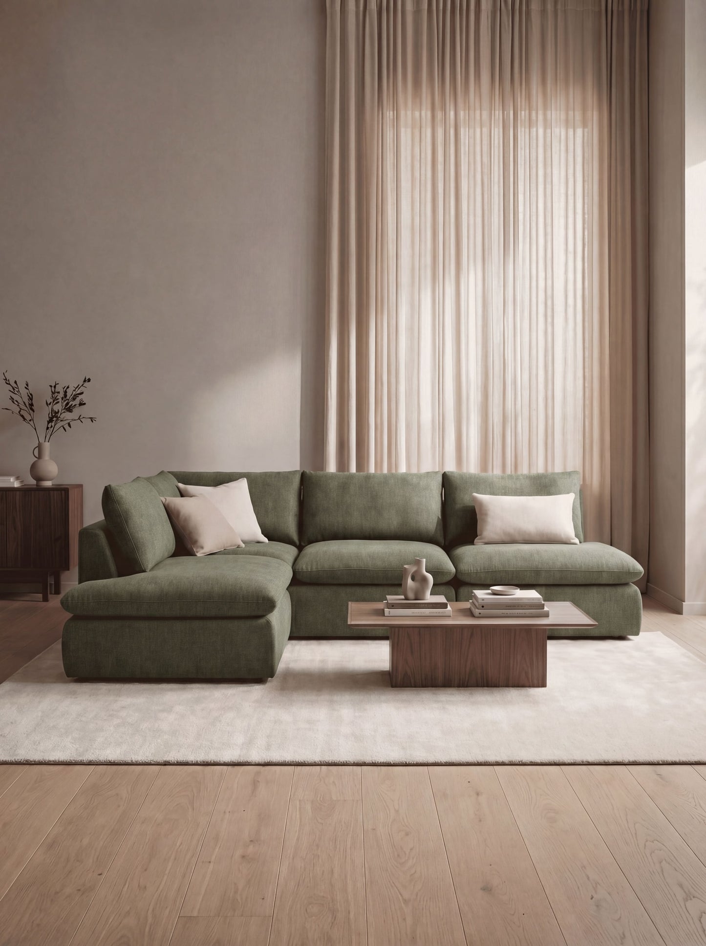 Modular Sofa Kuroda 4-Seat Open Corner Lounge