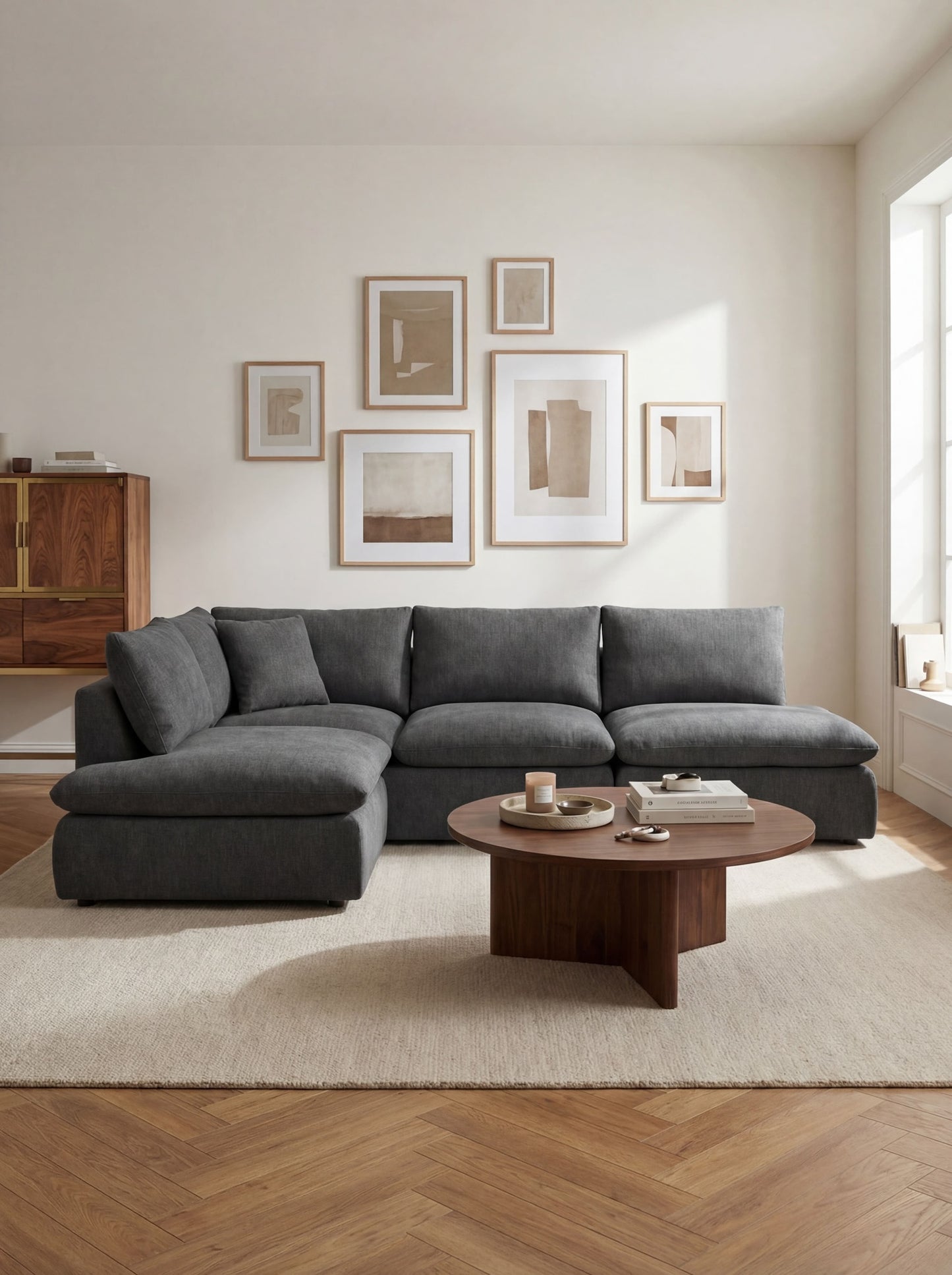 Modular Sofa Kuroda 4-Seat Open Corner Lounge