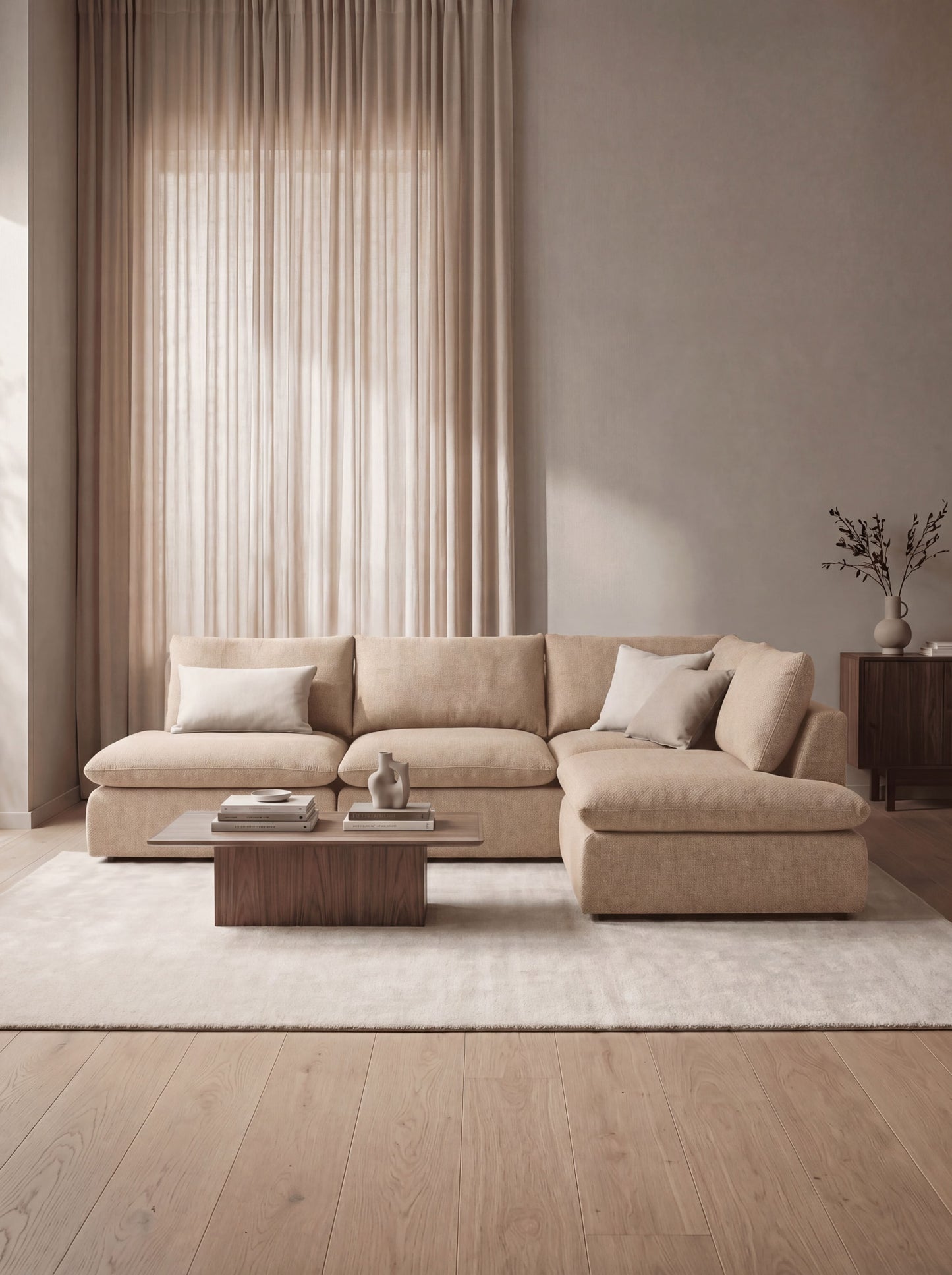 Modular Sofa Kuroda 4-Seat Open Corner Lounge