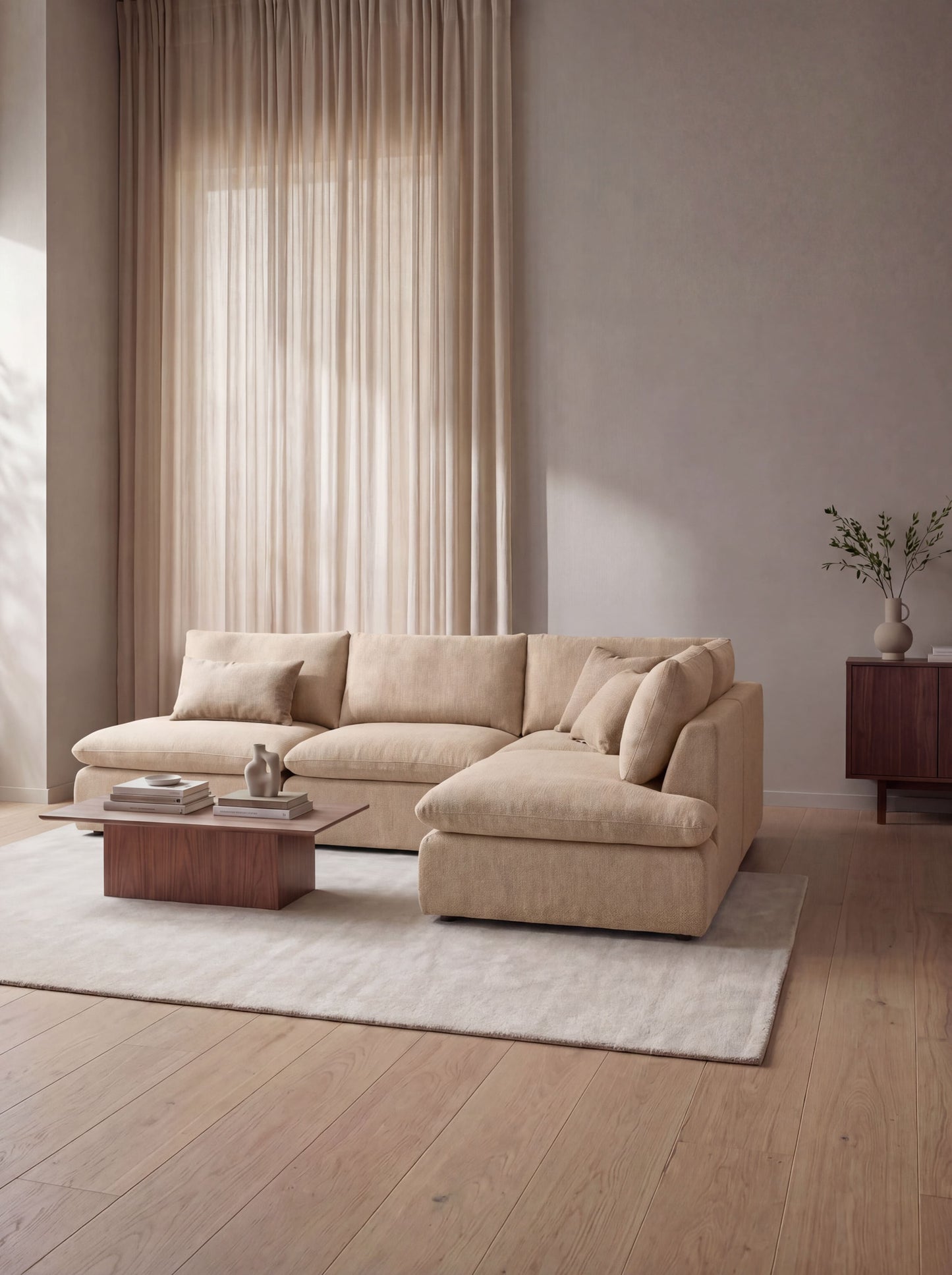 Modular Sofa Kuroda 4-Seat Open Corner Lounge