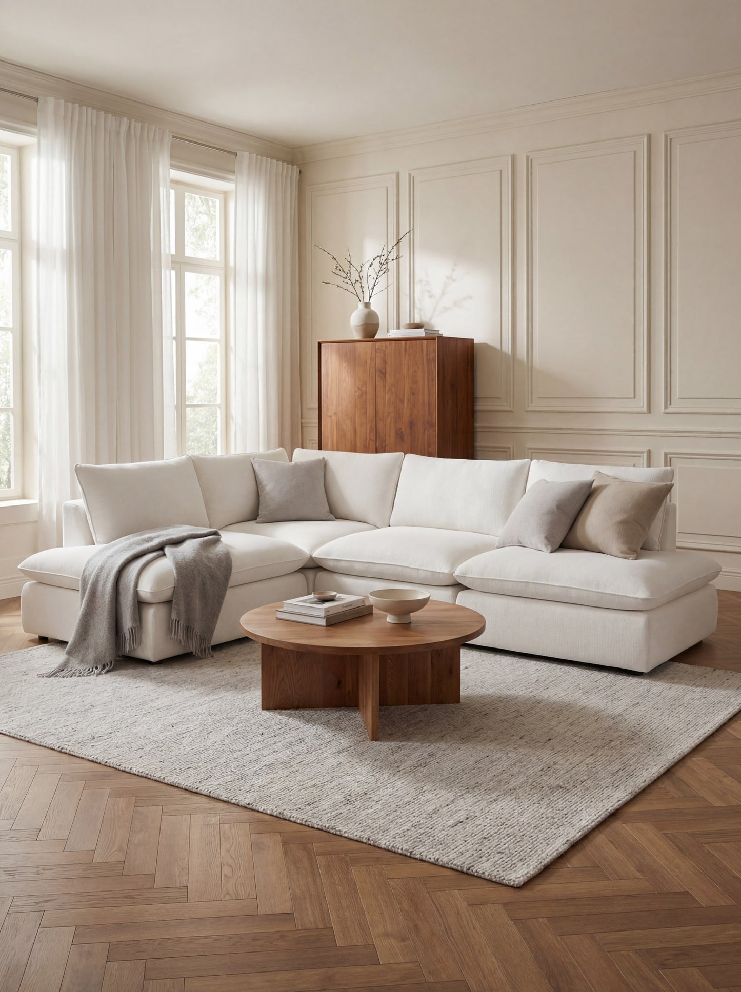 Modular Sofa Kuroda 4-Seat Open Corner Lounge