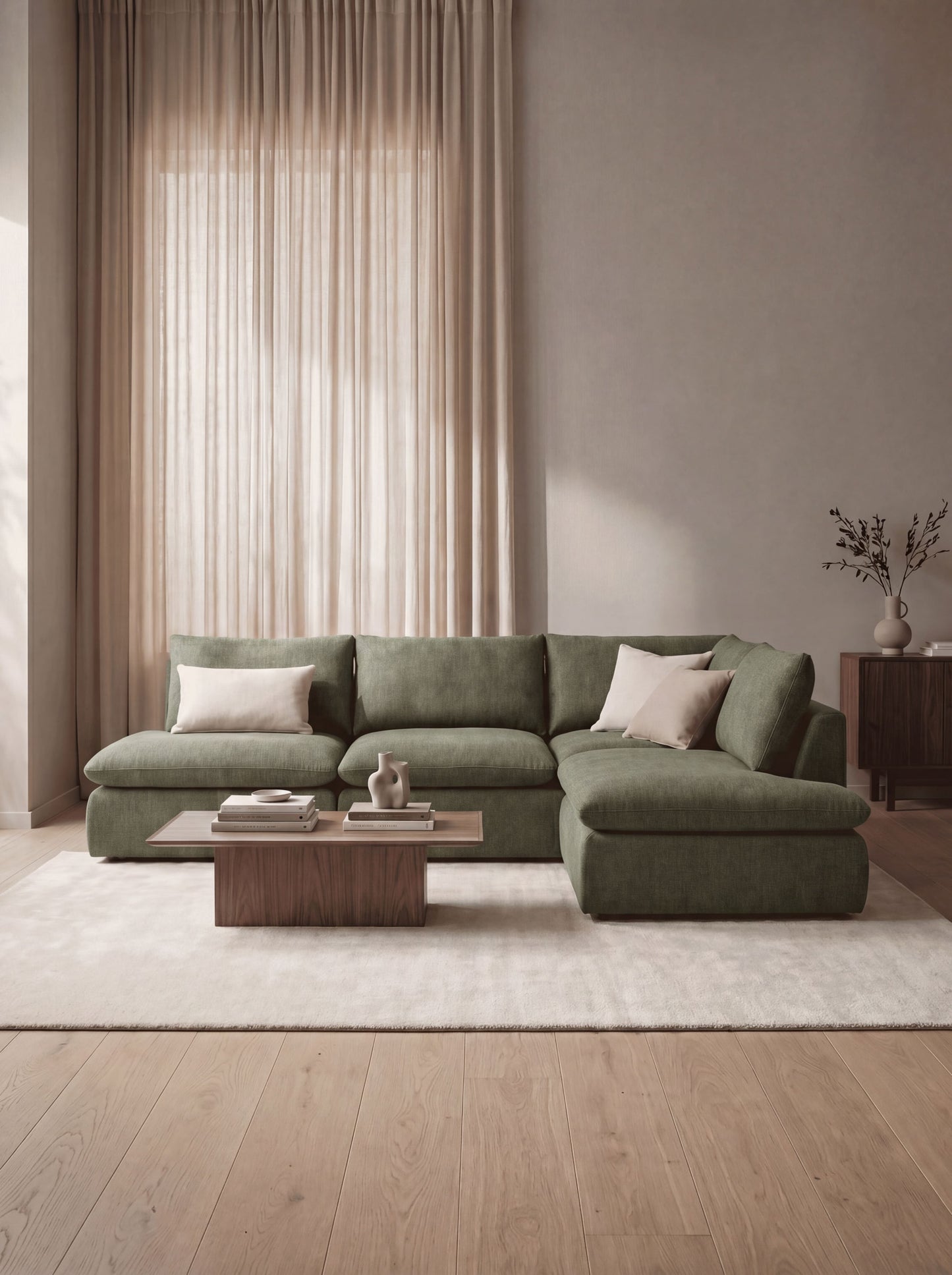 Modular Sofa Kuroda 4-Seat Open Corner Lounge