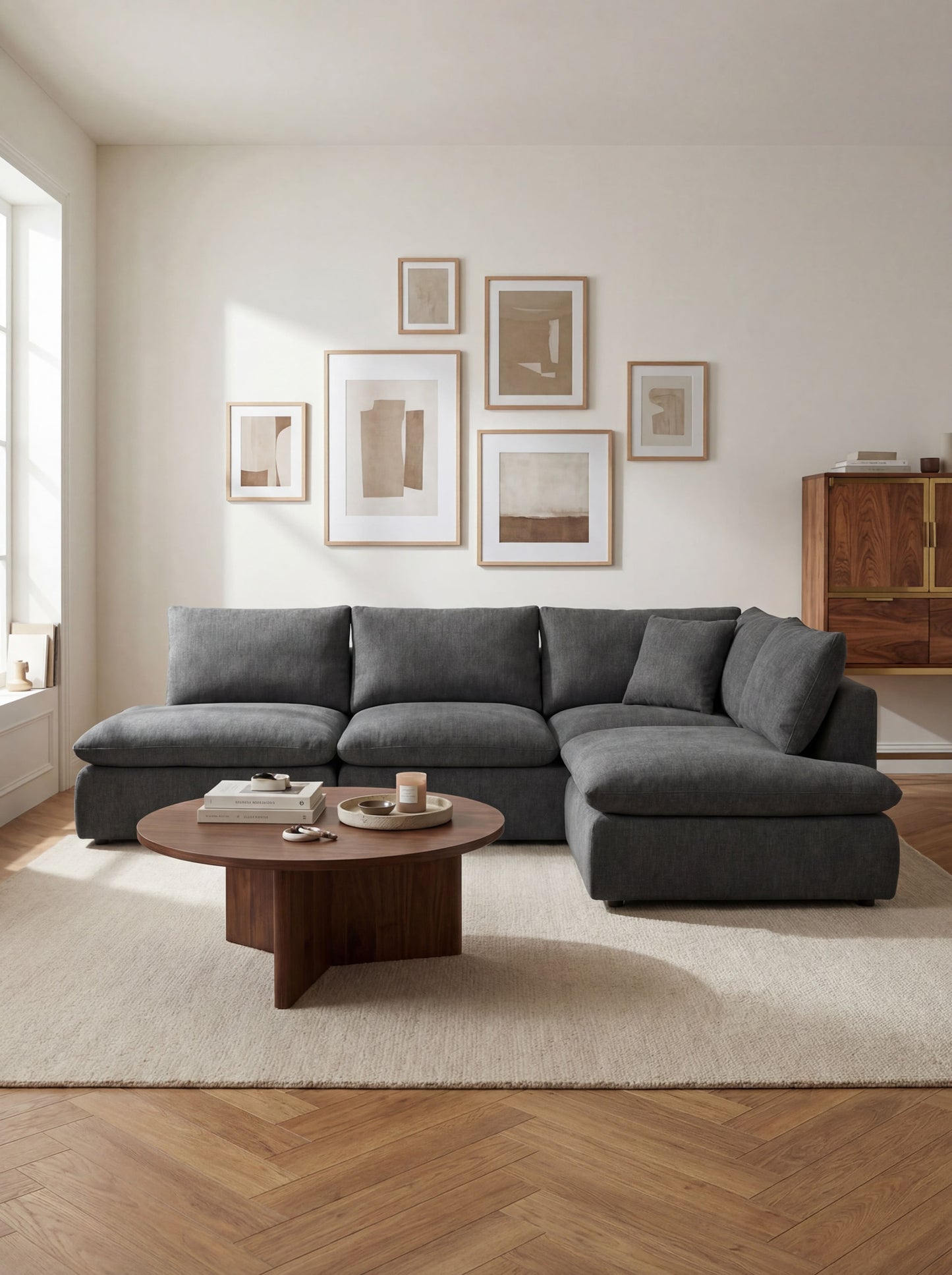 Modular Sofa Kuroda 4-Seat Open Corner Lounge