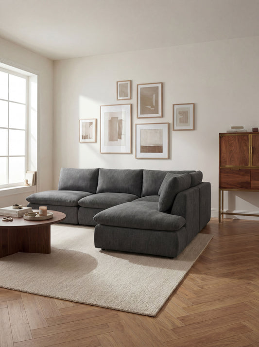 Modular Sofa Kuroda 4-Seat Open Corner Lounge