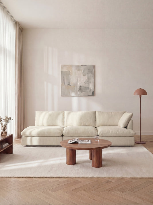 Modern Kuroda cream sofa