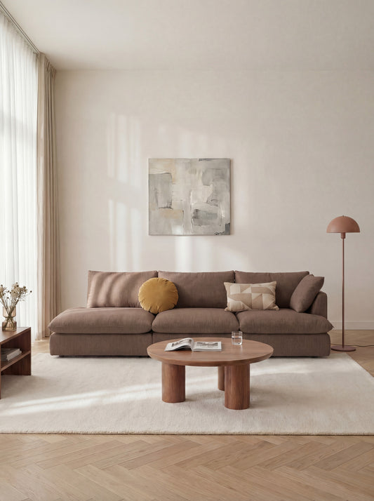 Premium Kuroda sofa in Natural Sienna upholstery